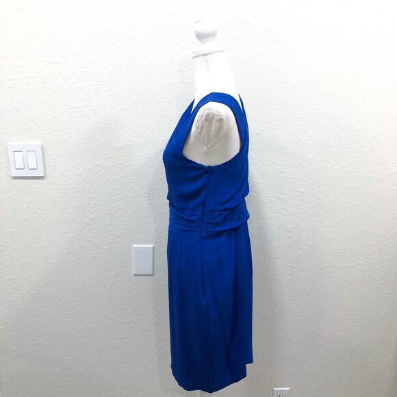 Escada 100% Silk Blue Dress - Picture 5 of 10
